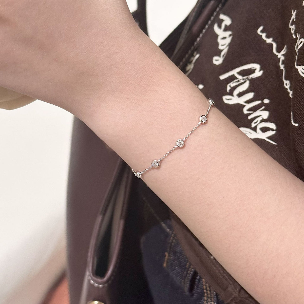 S925 Silberarmband mit Blasen-Design | LuxeStyle