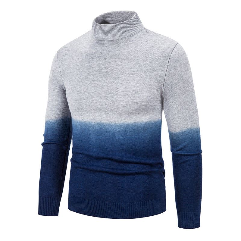 Herren Rollkragenpullover mit Farbverlauf