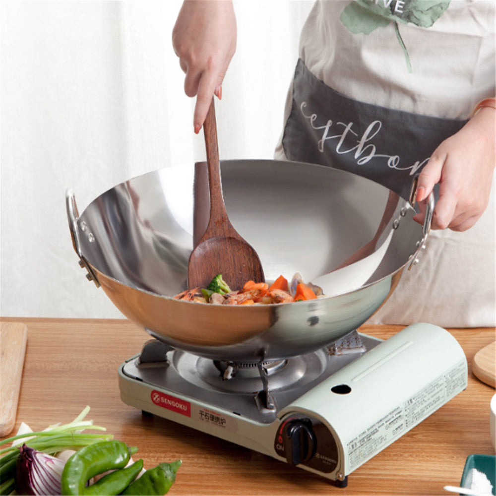 Edelstahl-Bratpfanne mit Griff – Bild 1 | LuxeStyle