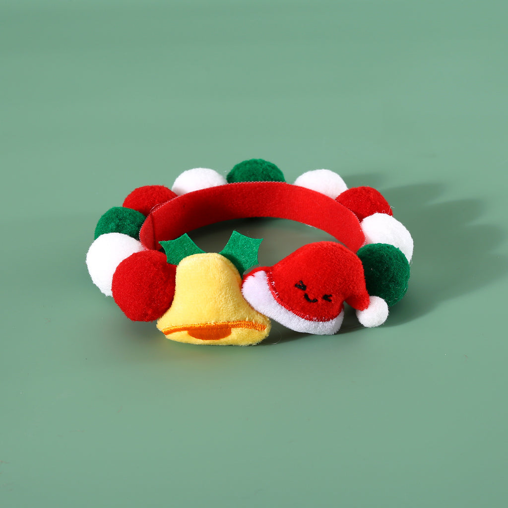 Weihnachts-Halsband mit Plüsch-Kugel – Bild 3 | LuxeStyle