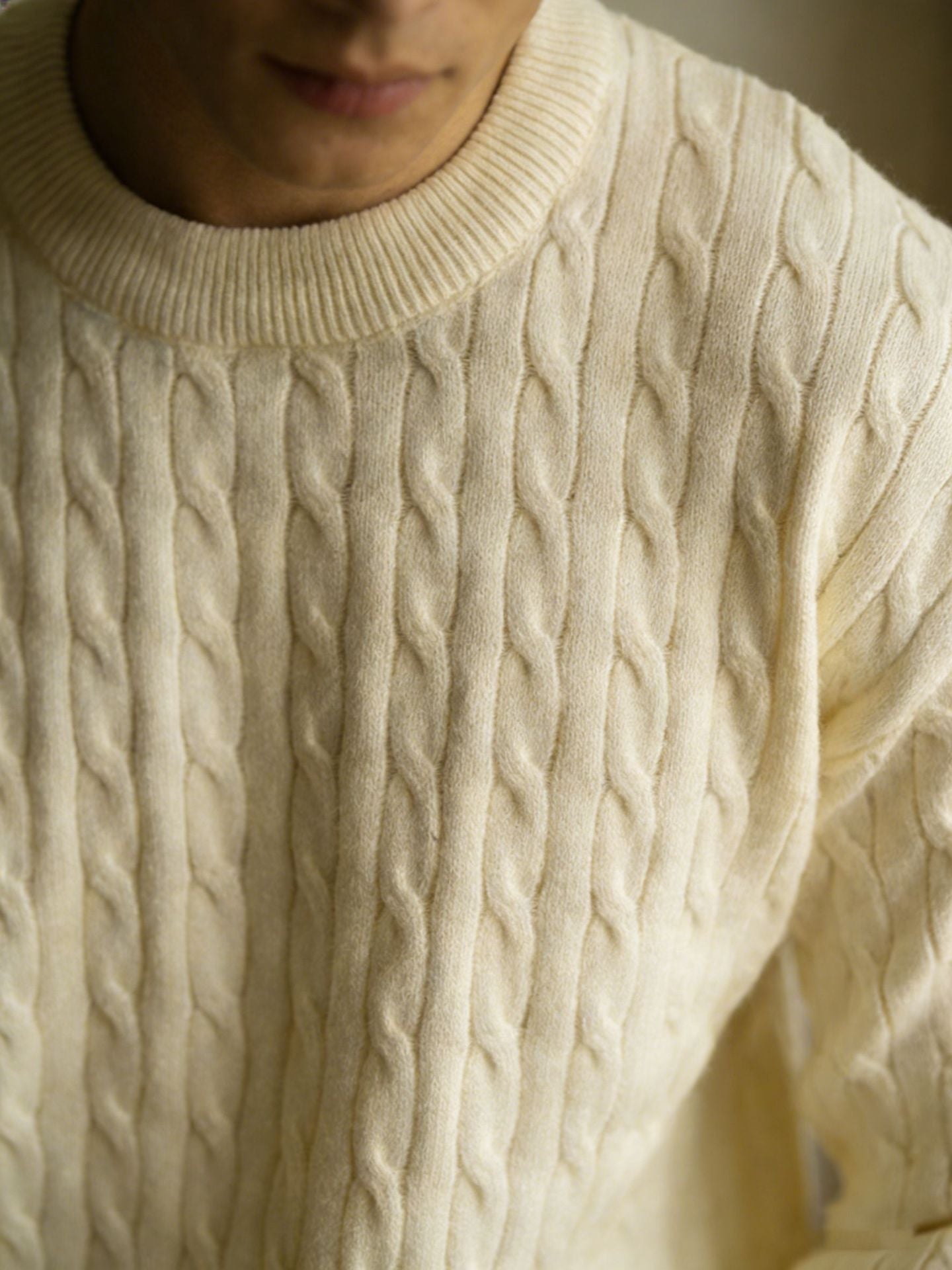 Texturierte Strickjacke