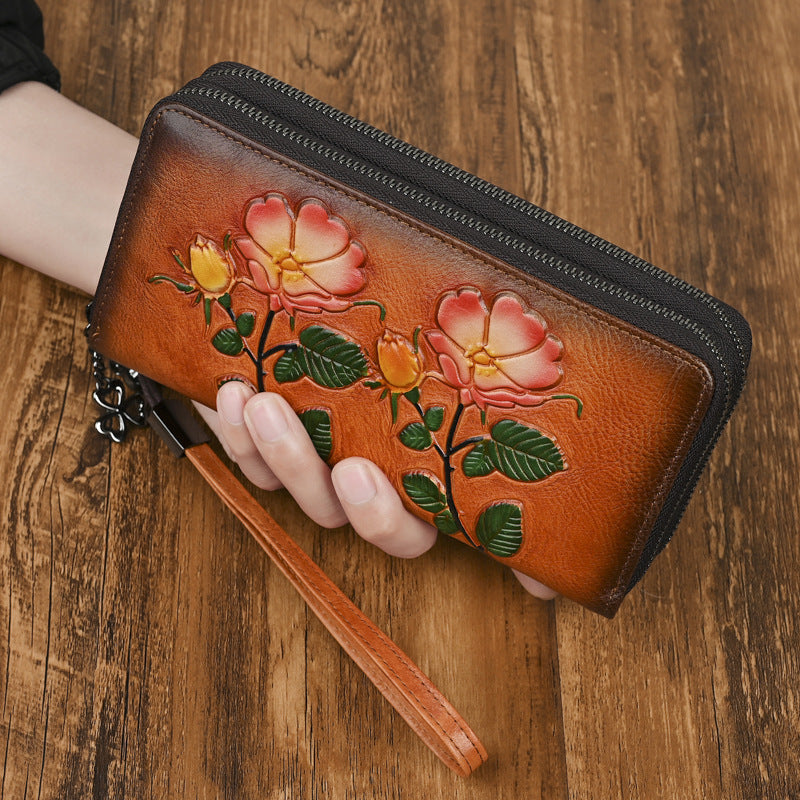 Long Wallet mit Reissverschluss aus Echtleder – Bild 6 | LuxeStyle