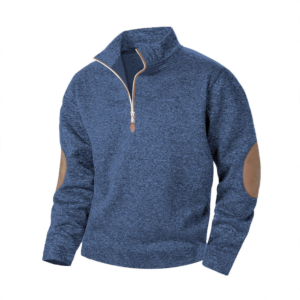 Herren Jacquard Cardigan Pullover | LuxeStyle