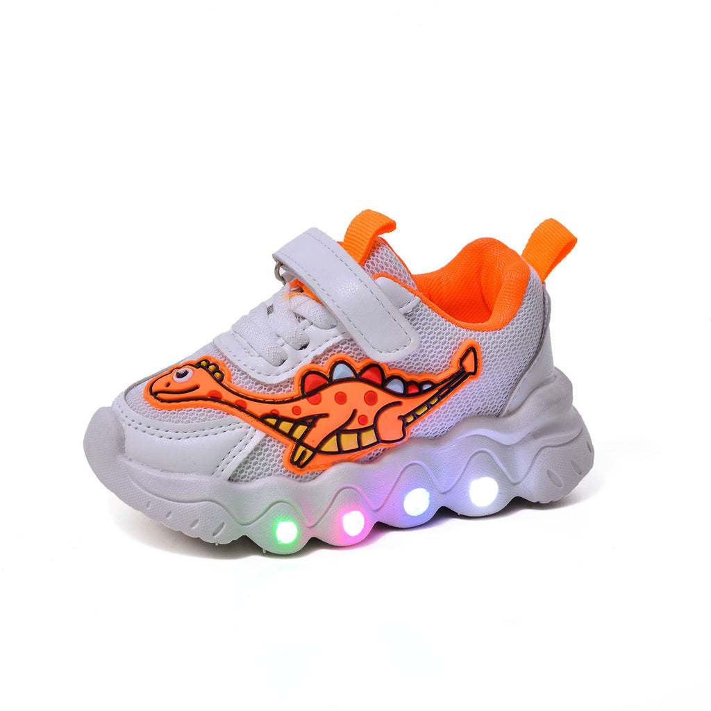 Dinosaurier LED Mesh-Sneaker für Kinder