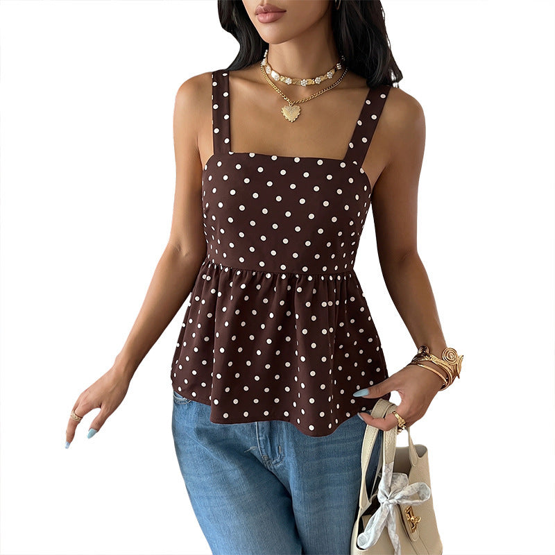 Vintage Camisole mit Wellenmuster