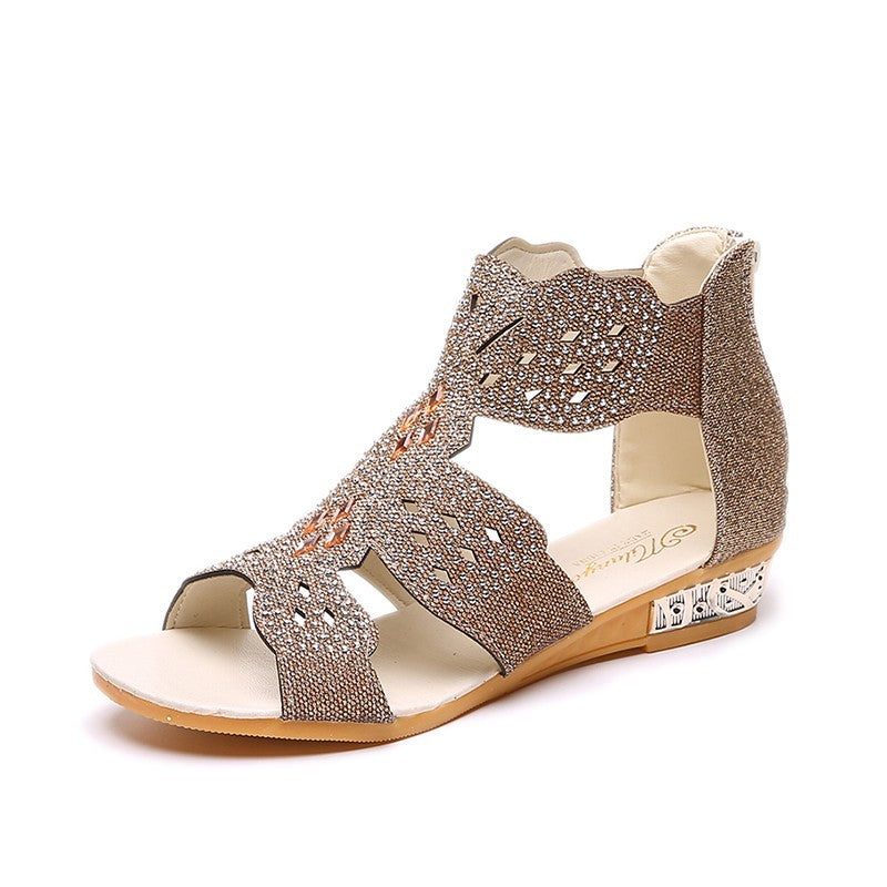 Schwarze Flachpumps mit Rhinestonen – Bild 7 | LuxeStyle