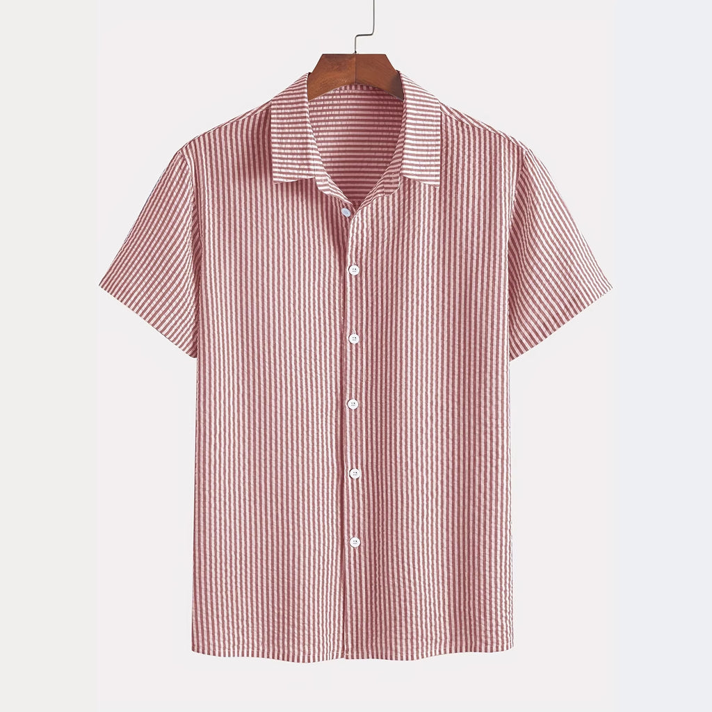 Retro Plaid Kurzarmhemd für Herren