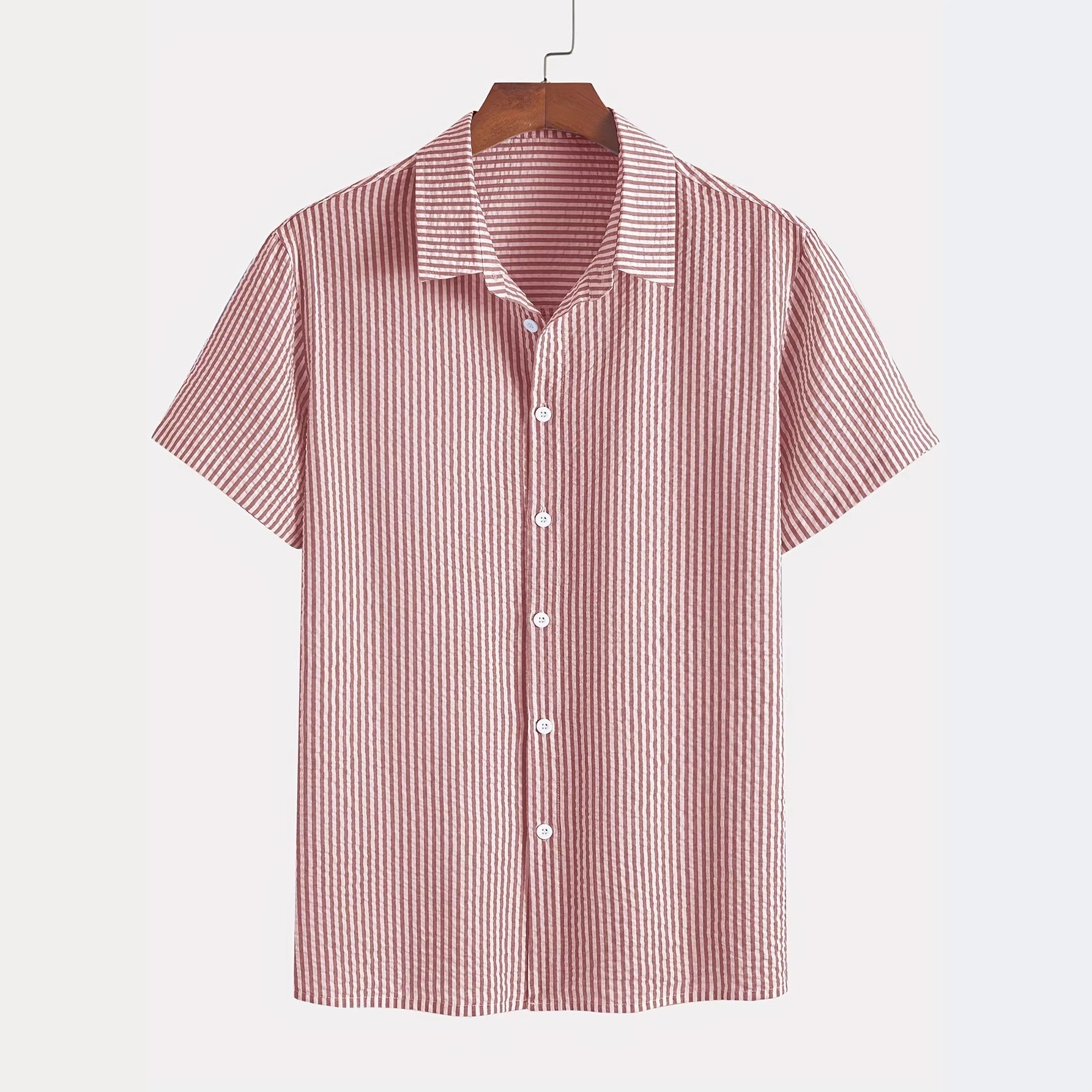 Retro Plaid Kurzarmhemd für Herren