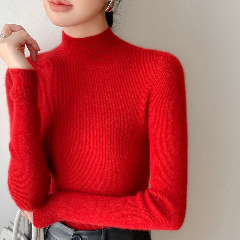 Eleganter Rollkragenpullover aus Wolle