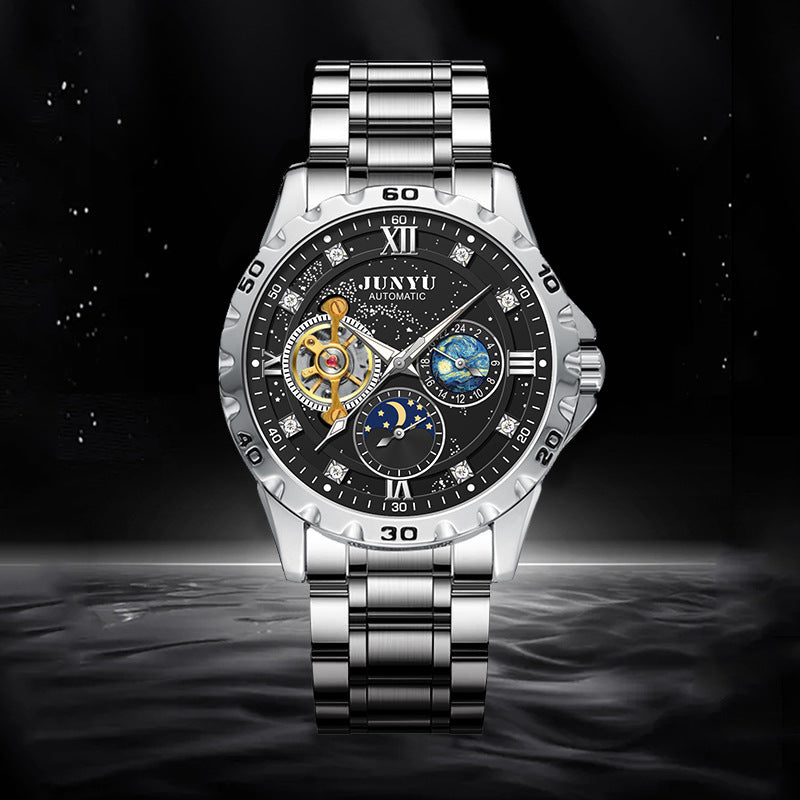 Wasserdichte Leuchtende Automatik-Herrenuhr