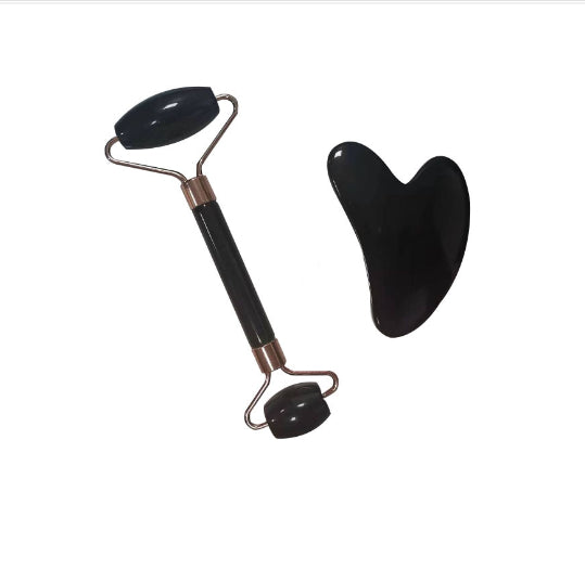 Gua Sha Stein & Roller Set