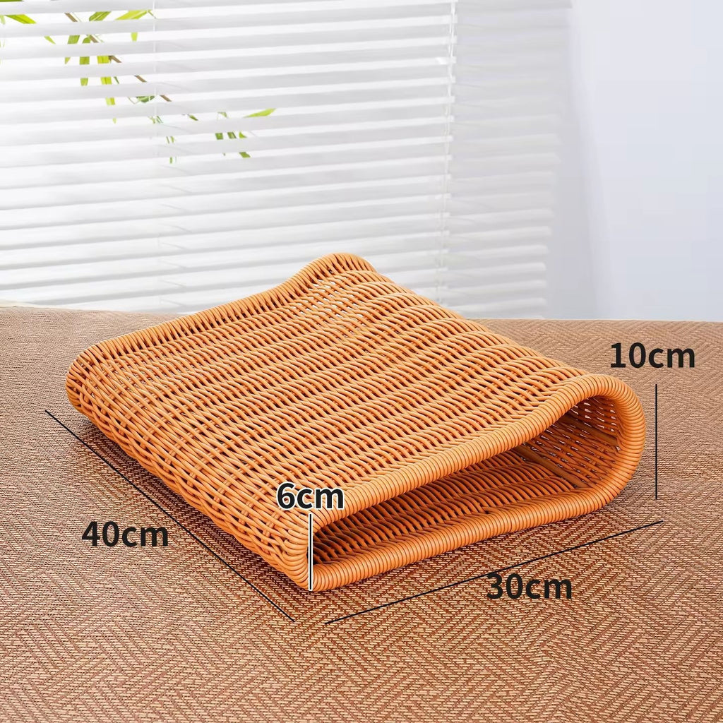 Rattan-Kühlkissen mit Nackenstütze
