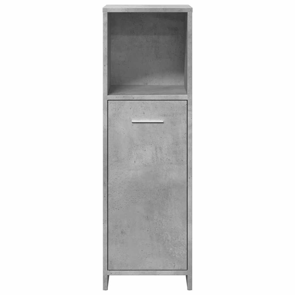 Badezimmerschrank, Betongrau, 30x30x95 cm