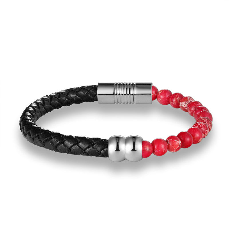 Naturstein-Armband mit Lederband – Bild 19 | LuxeStyle