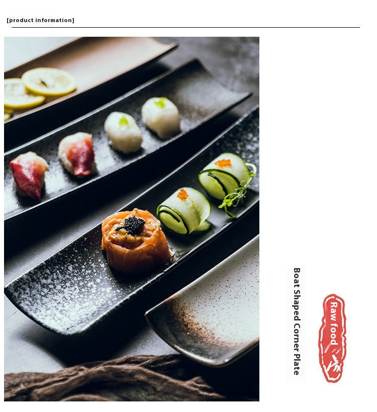Japanische Keramik-Sushiteller, 28 cm – Bild 12 | LuxeStyle