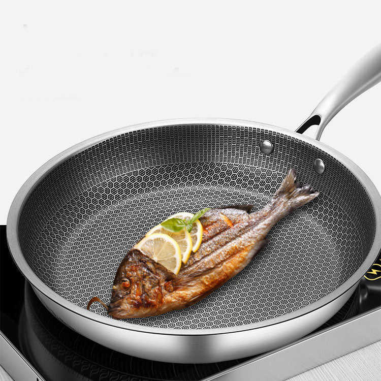 Waben-Bratpfanne aus Edelstahl – Bild 5 | LuxeStyle