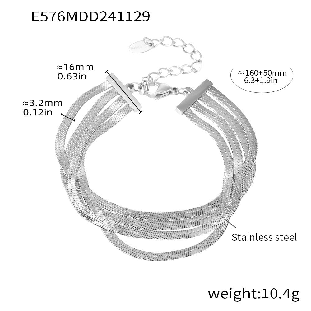Mehrreihiges Titan-Armband für Damen – Bild 6 | LuxeStyle