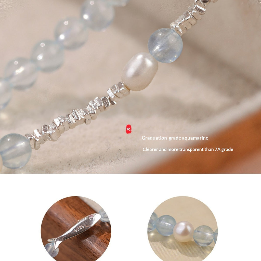 Aquamarin Perlenarmband – Bild 3 | LuxeStyle