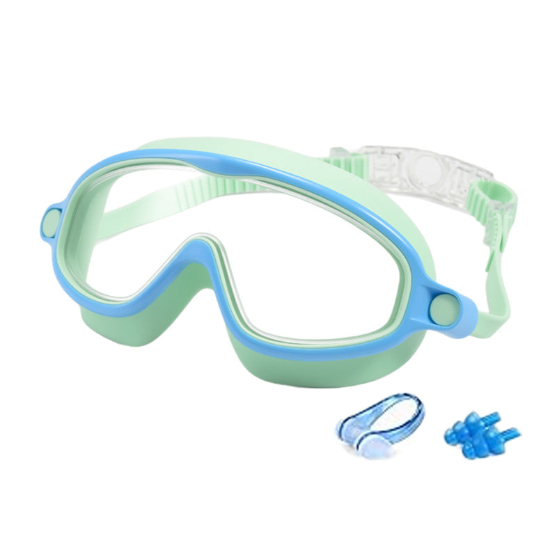 HD-Schwimmbrille für Kinder mit Nasenschutz