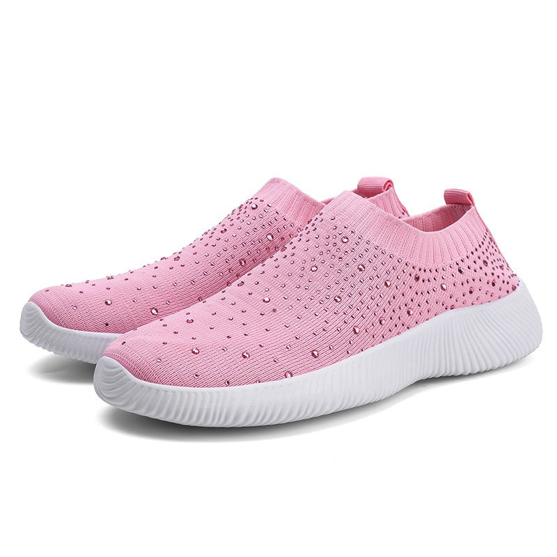 Leichte Flyknit Slip-On Freizeitschuhe