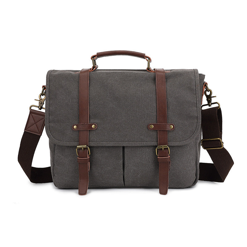 Retro-Canvas Umhängetasche Herren – Bild 3 | LuxeStyle