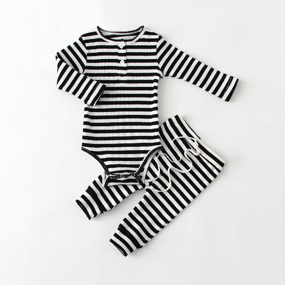 Corduroy Baby Set Striped 2-Teilig – Bild 2 | LuxeStyle
