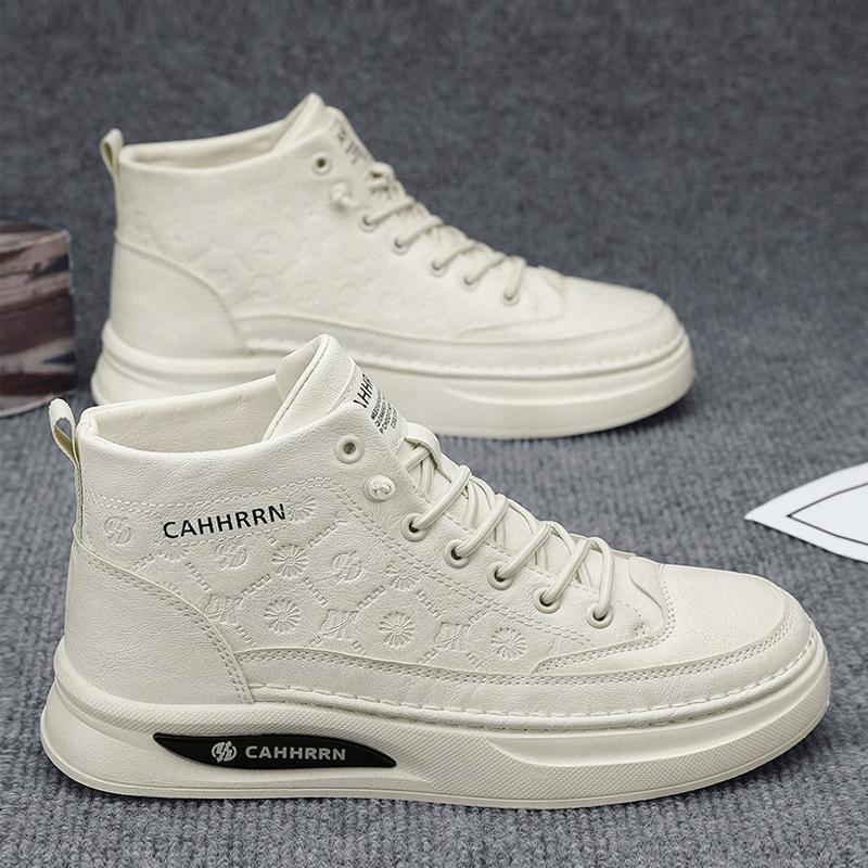 High-top Sneaker mit Schlangenmuster