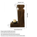 Holzkerzenhalter Vintage | LuxeStyle