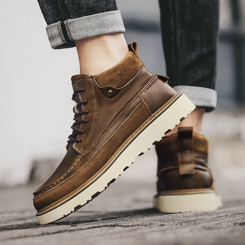 Retro Plattform Martin Boots für Herren – Bild 2 | LuxeStyle
