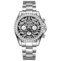Multifunktionaler Herren-Armbanduhr mit Sonne Mond Stern Kalender, Was