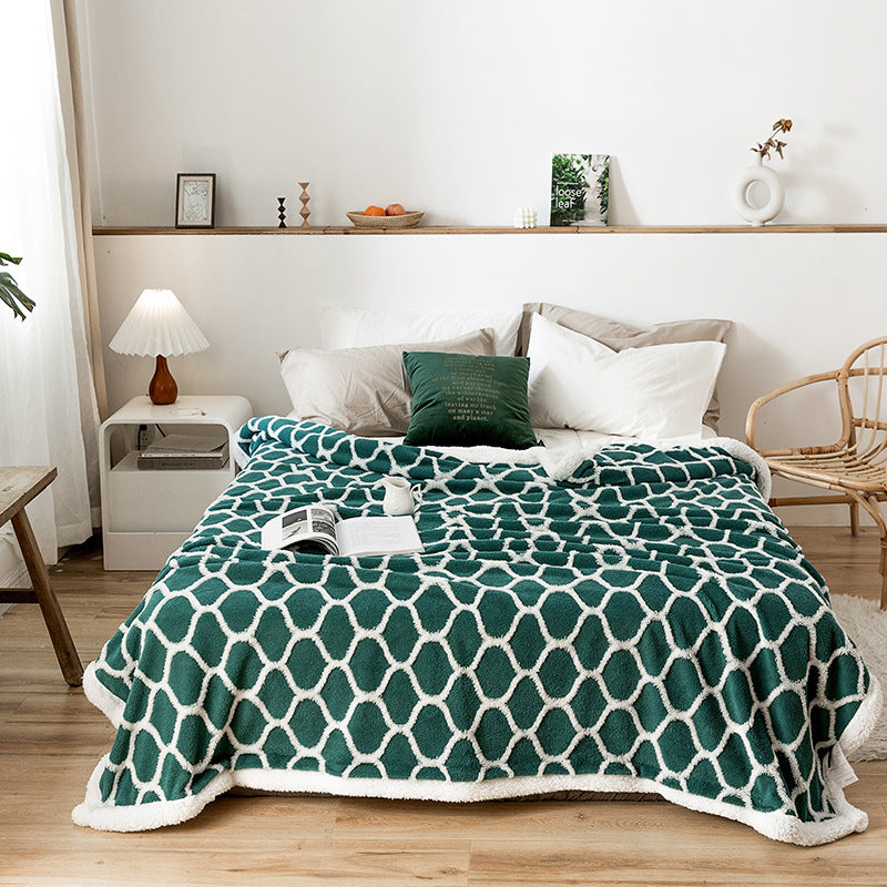 Samt-Jacquard-Decke aus Polyesterfaser – Bild 9 | LuxeStyle