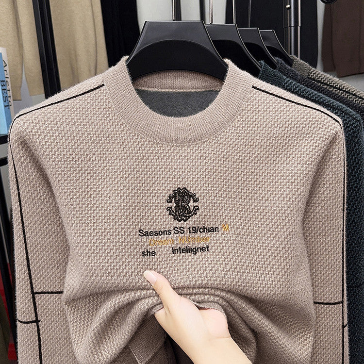 Warmes Strickpullover-Sweatshirt