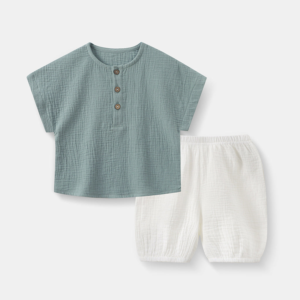 Baby-Set aus Baumwolle: Pullover & Shorts – Bild 2 | LuxeStyle
