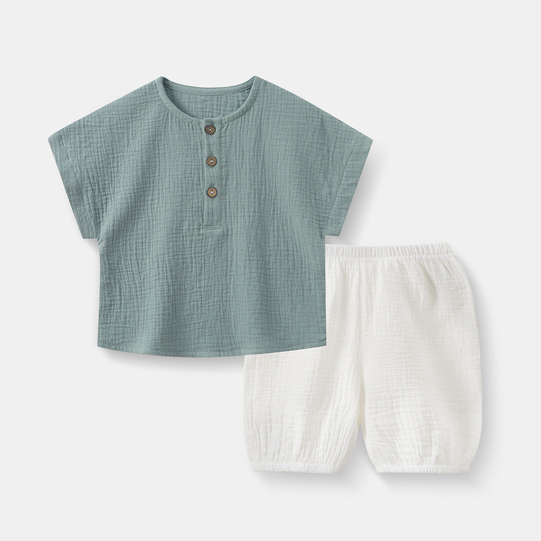 Baby-Set aus Baumwolle: Pullover & Shorts – Bild 2 | LuxeStyle