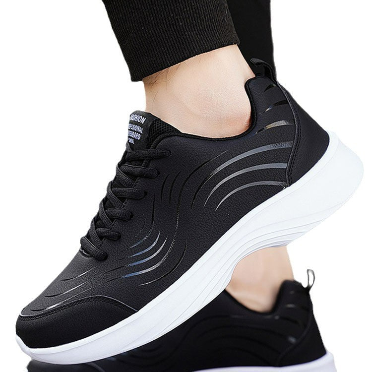 Wasserdichte Herren-Sneaker aus schwarzem Leder – Bild 7 | LuxeStyle