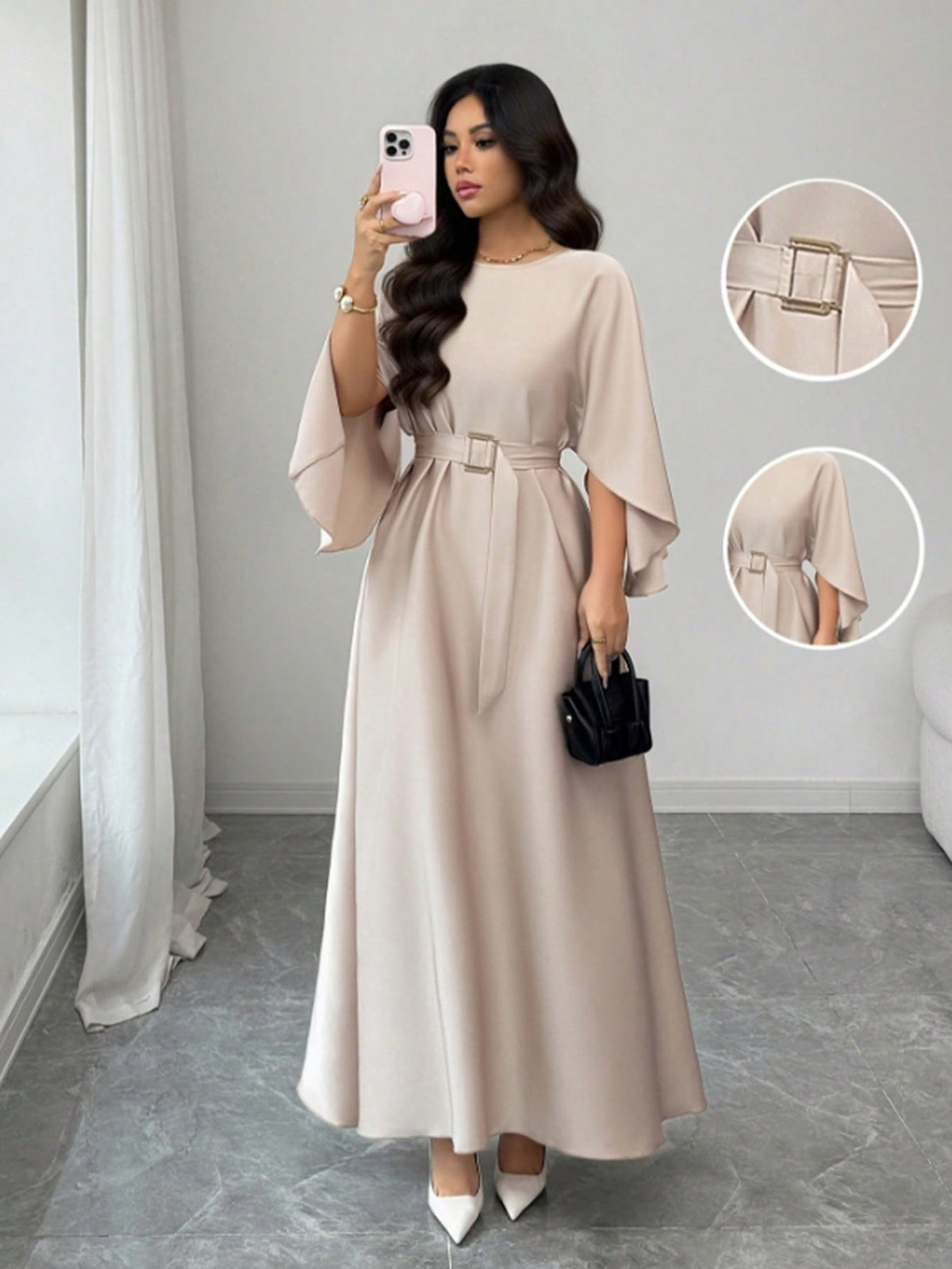 Elegantes Strickkleid mit Schnürung – Bild 9 | LuxeStyle