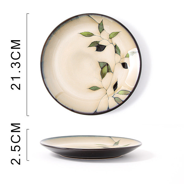 Handbemalter Keramikteller mit Blumenmuster – Bild 3 | LuxeStyle