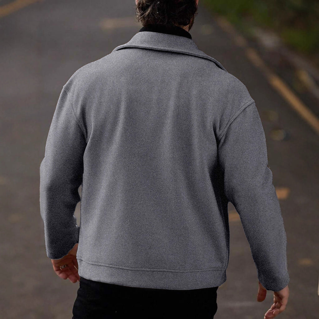 Herren Wollmantel Loose Fit