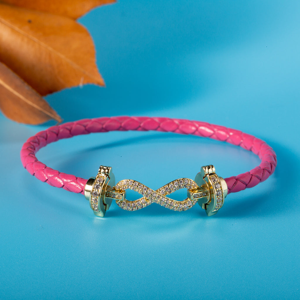 Geflochtenes Lederarmband mit Verschluss – Bild 5 | LuxeStyle