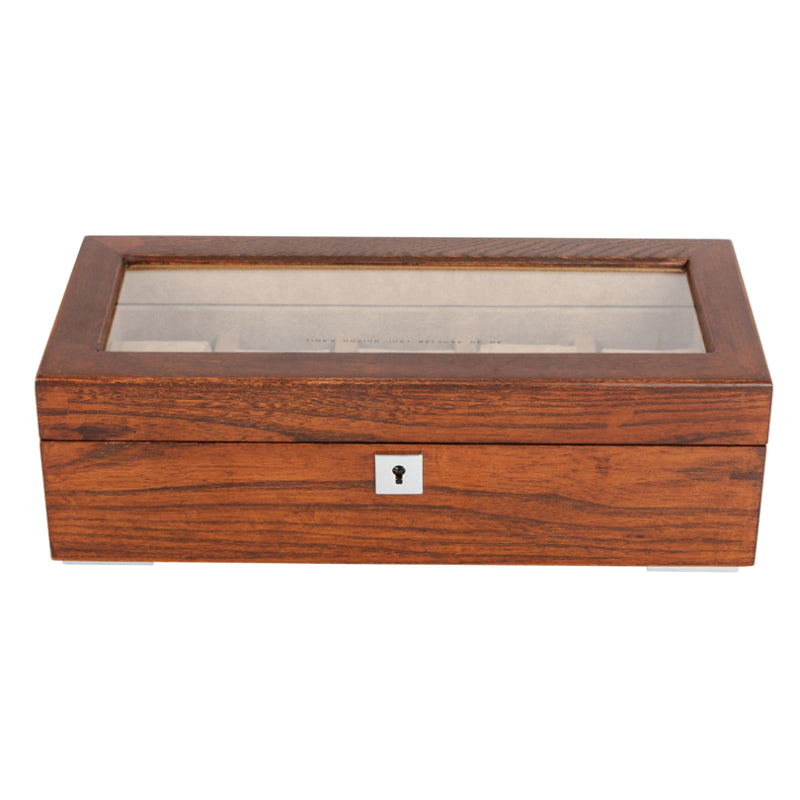 Holz-Uhrenbox mit Glasdach – Bild 2 | LuxeStyle