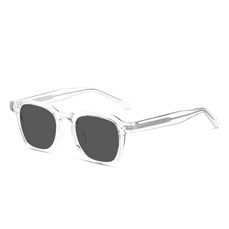 Retro-Sonnenbrille mit polygonalem Rahmen