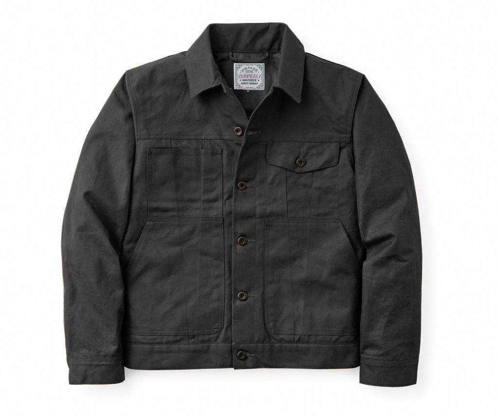 Herren Retro-Übergangsjacke mit Reverskragen