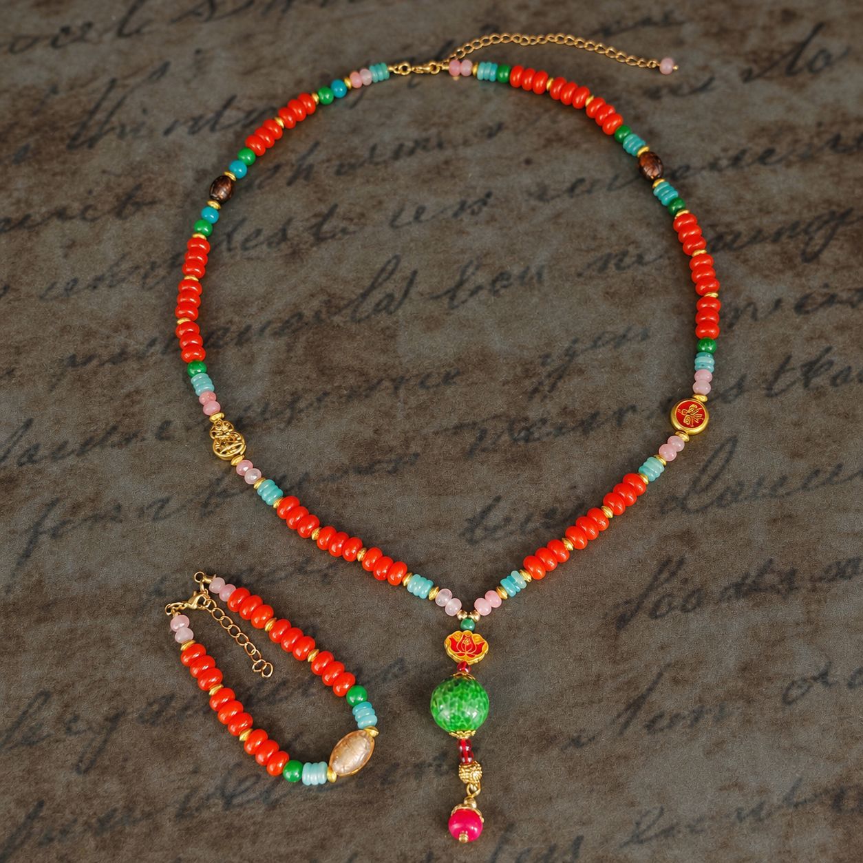 Clavicle Chain Armband und Halskette Set