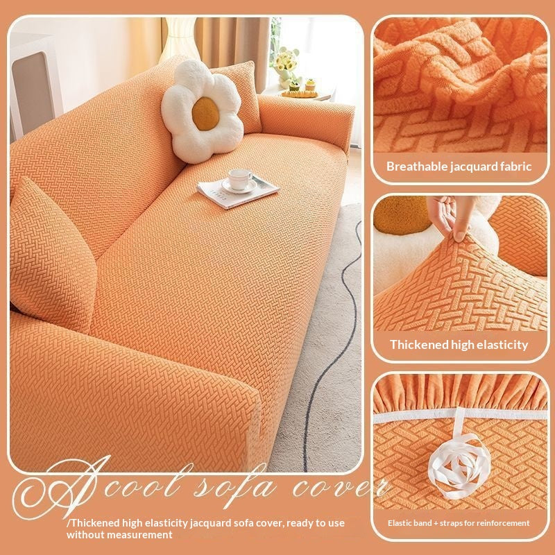 Katzenfreundlicher Sofa-Überzug gestreift