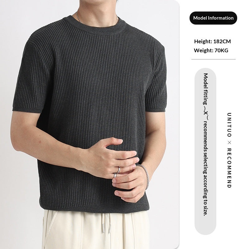 Casual Rundhals-Shirt für Herren