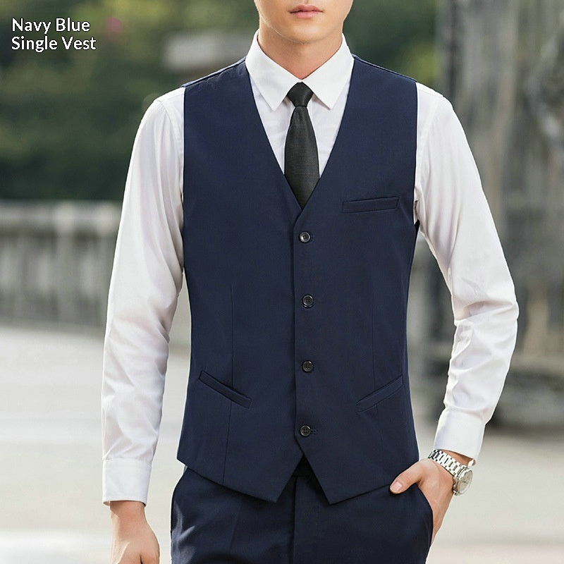 Slim-Fit Herrenweste Korean Style