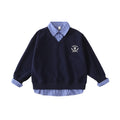 Kinder Patchwork Rollkragenpullover – Bild 1 | LuxeStyle