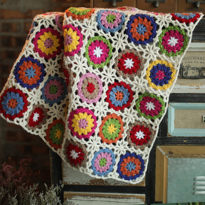 Gestrickte Decke im Landhausstil