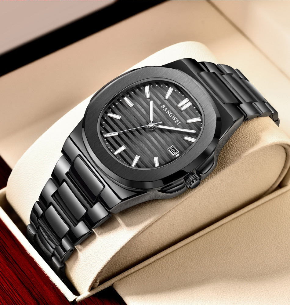 Stahl-Armbanduhr