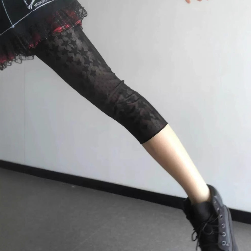 Retro Pentagram Jacquard Leggings